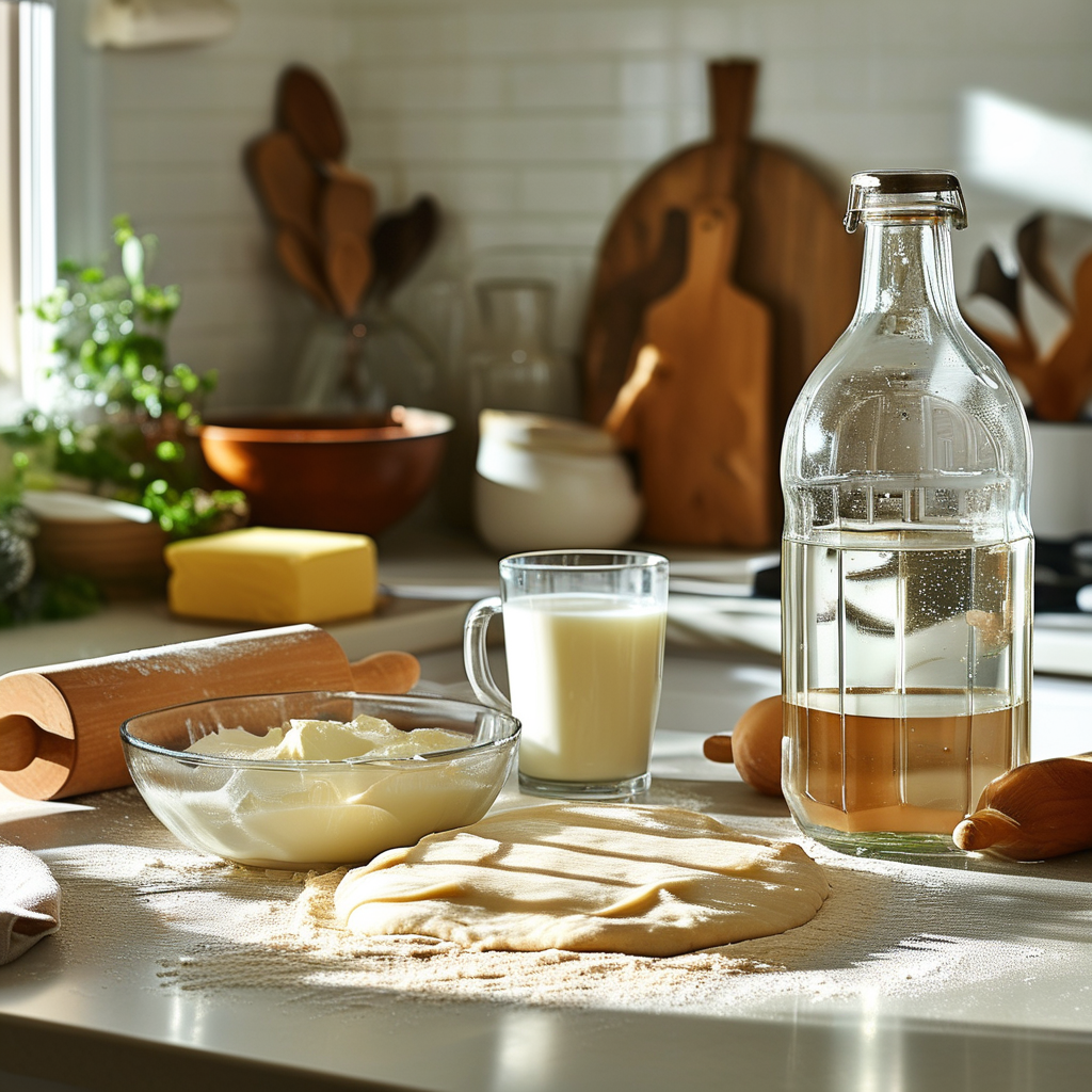 3 Ingredient Pie Crust Recipe: Easy and Delicious 1 Ingredients for pie crust: flour, butter, and a glass of water