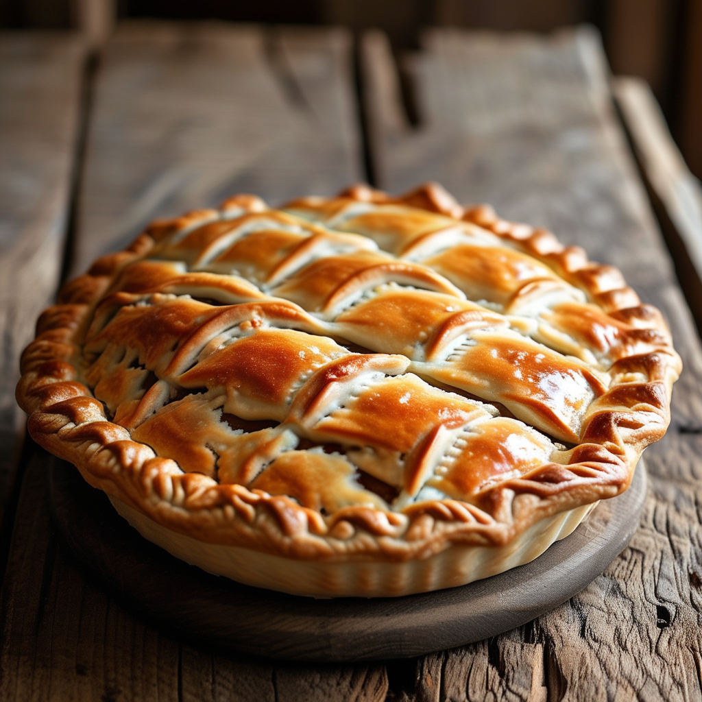 3 Ingredient Pie Crust Recipe: Easy and Delicious 5 Beautifully baked pie with a golden crust