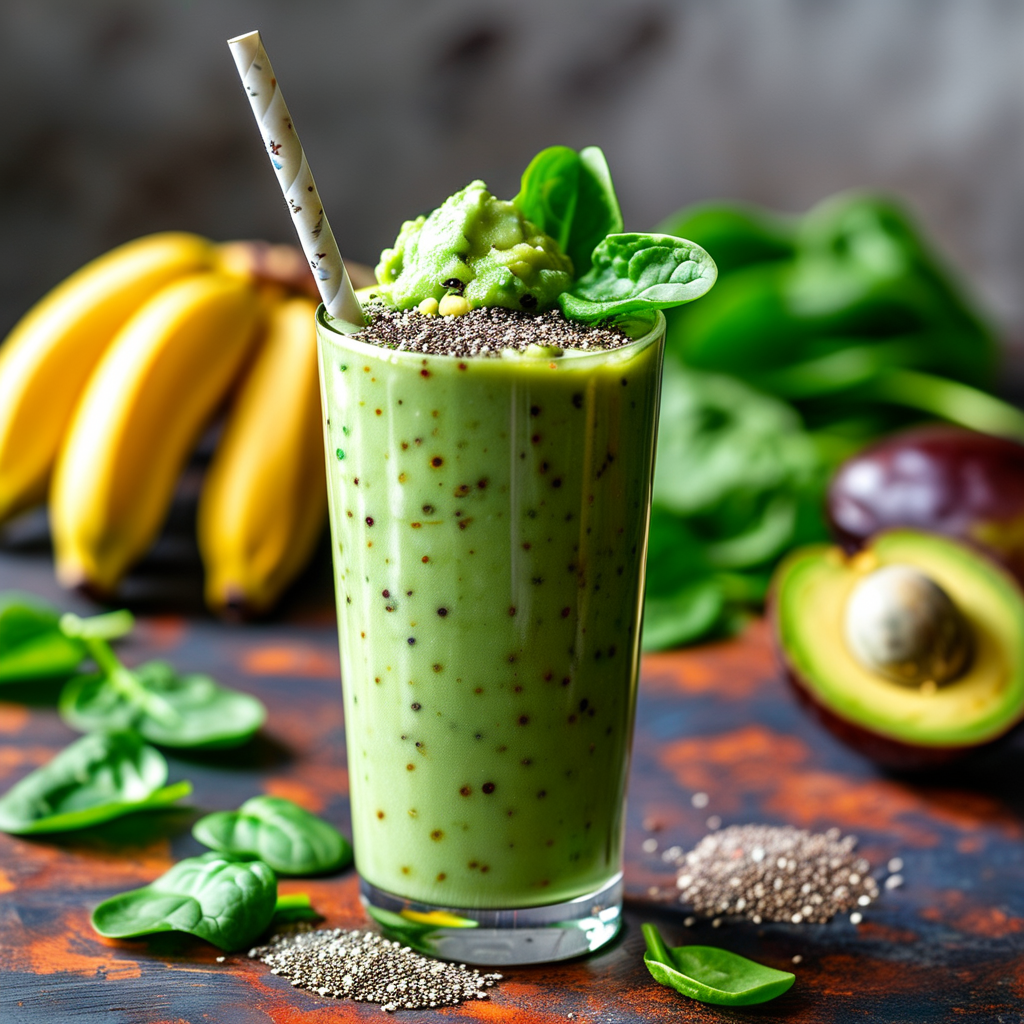Avocado Date Banana Smoothie: A Healthy Smoothie Recipe 5 Glass of avocado date banana smoothie