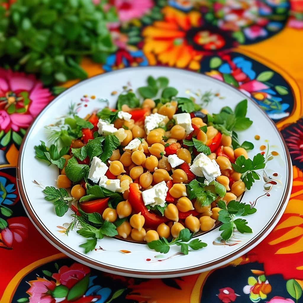 Chickpea Salad Recipe: A Nutritious and Versatile Dish 5 Final Presentation of Chickpea Salad