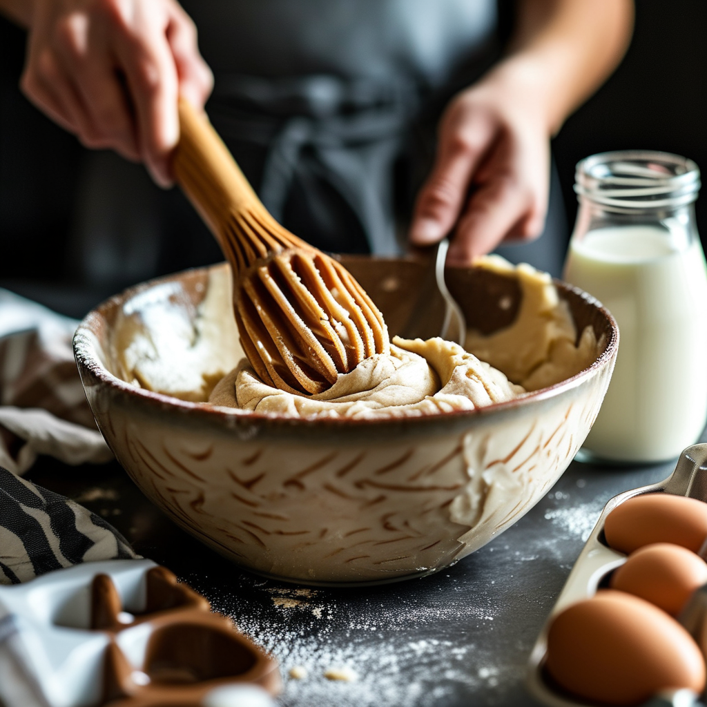 Gingerbread Latte Cookies Recipe 3 Mixing Dough