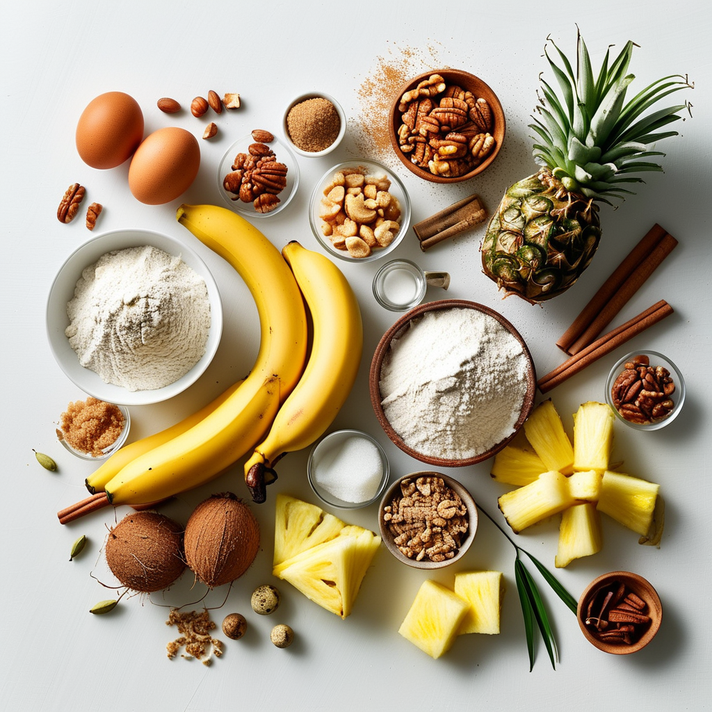 Hawaiian Banana Bread: A Tropical Delight 1 Ingredients Layout