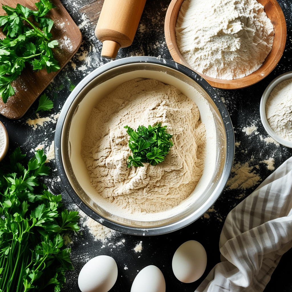 Herb Bread Recipe: A Flavorful Guide to Baking with Herbs 2 Mixing Ingredients for Herb Bread