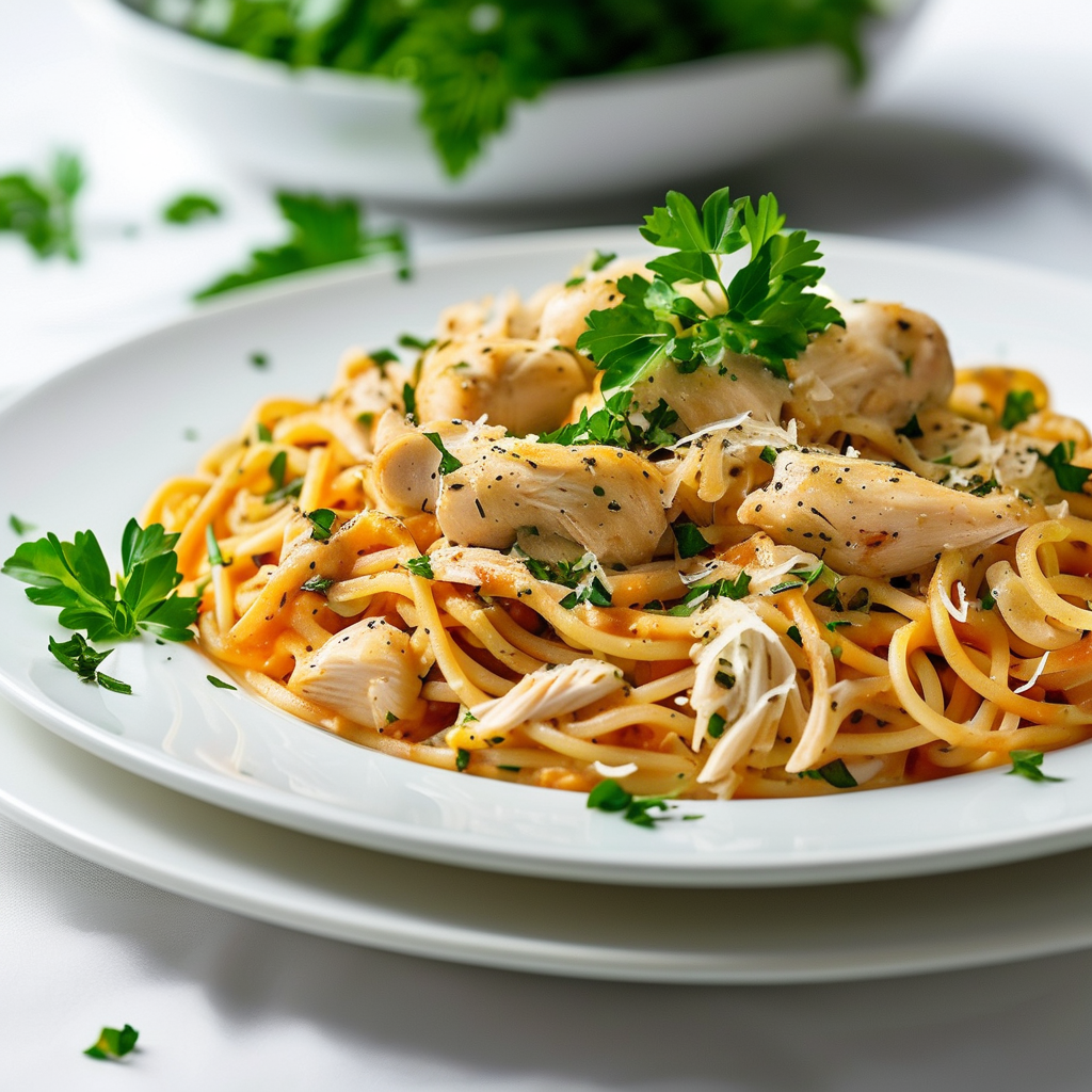 Monterey Chicken Spaghetti Recipe: A Comfort Food Classic 4 Final Dish Presentation