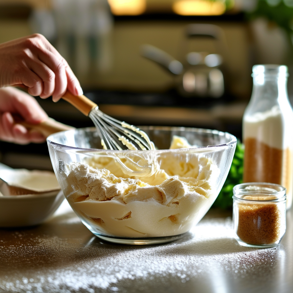 Ooey Gooey Bars: The Ultimate Dessert Treat 2 Mixing Process