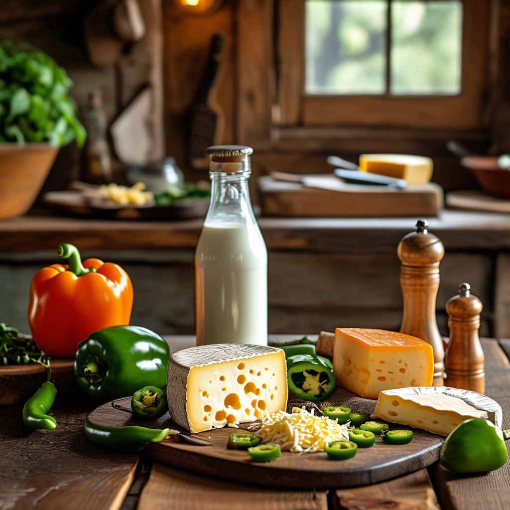 Pepper Jack Cheese: A Flavorful Journey Through Culinary Delights 2 Ingredients used for making Pepper Jack Cheese