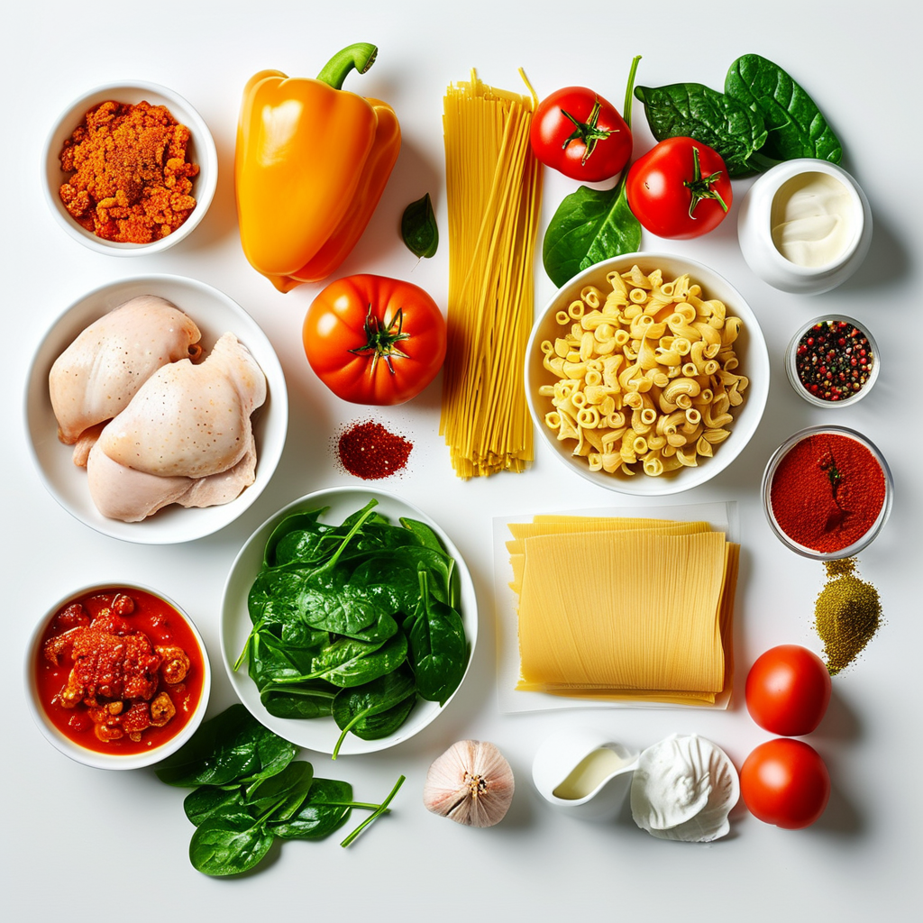 Spicy Chicken Pasta: A Flavor Explosion 1 Ingredients Overview