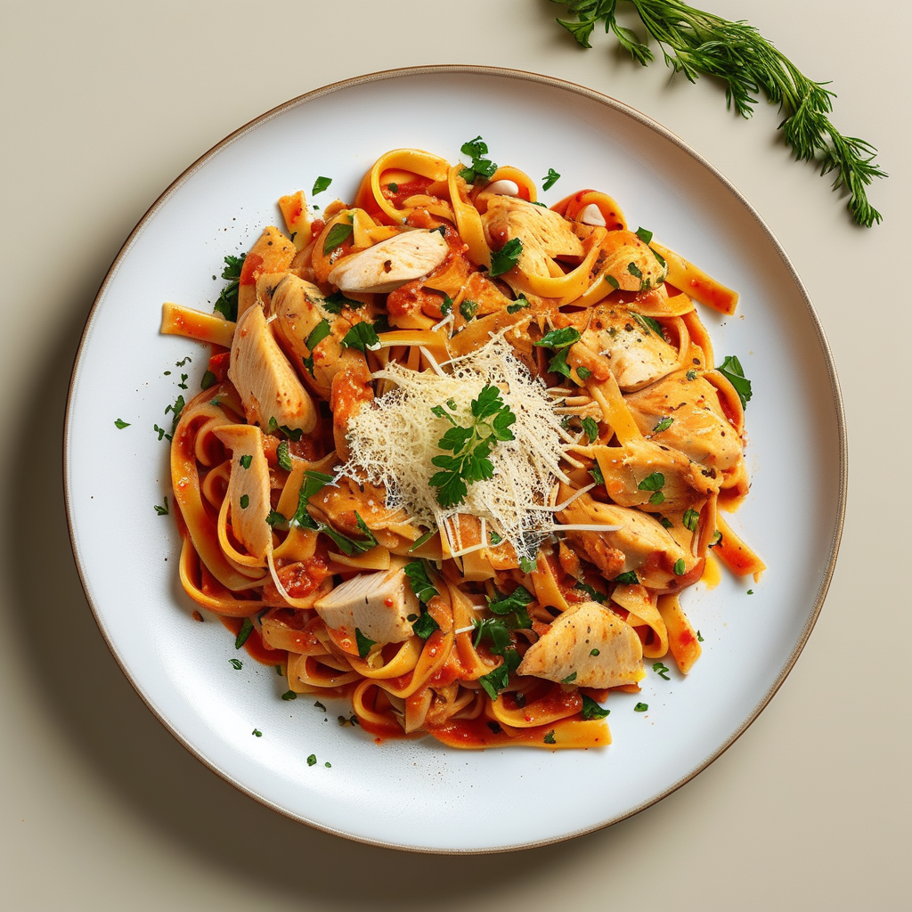 Spicy Chicken Pasta: A Flavor Explosion 5 Final Garnish