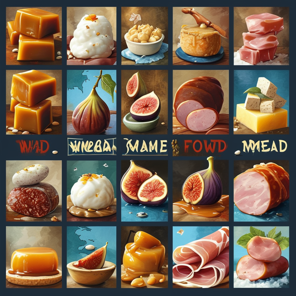 What Food is Both Sweet and Salty 4 A map featuring icons or images representing different cultural foods