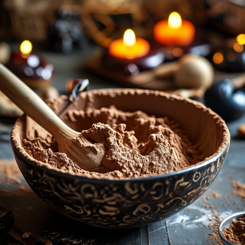 Chocolate Cake Recipe From Scratch Easy Halloween 2 Mixing dry ingredients for chocolate cake