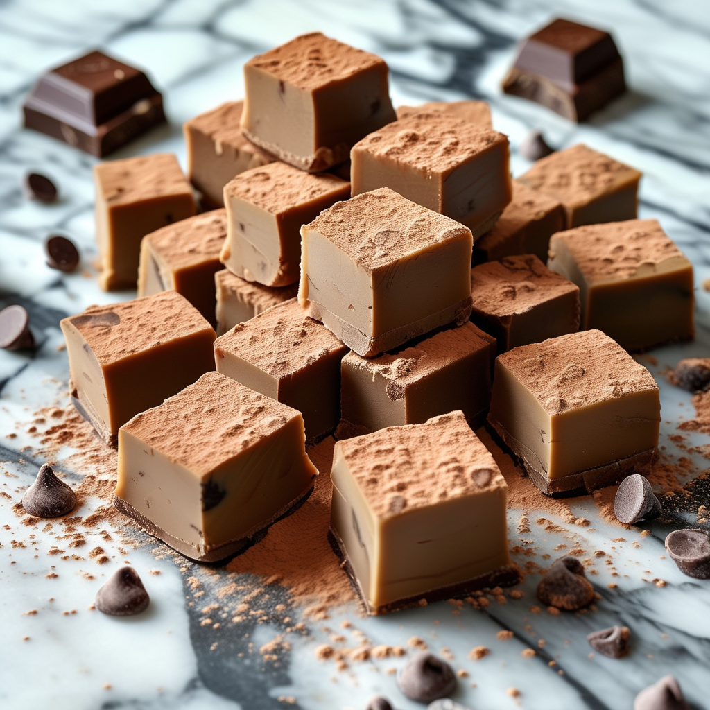 Condensed Milk Dessert: The Ultimate Guide 3 Decadent Warning Fudge Squares on a Marble Countertop