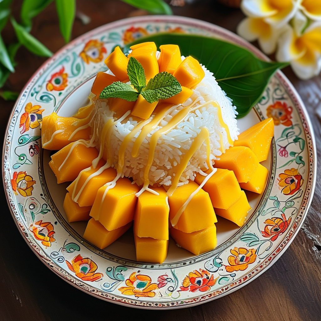 Condensed Milk Dessert: The Ultimate Guide 5 Thai Mango Sticky Rice Served on a Traditional Plate