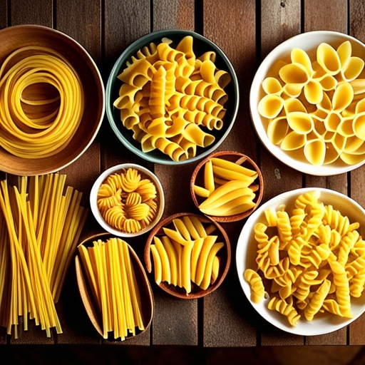 Cooked Pasta: Types, Nutrition, and Cooking Techniques 1 Variety of Pasta Shapes