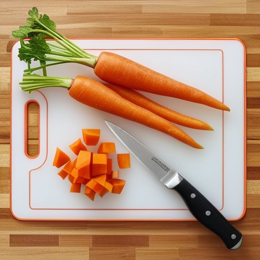 Comprehensive Guide to Diced Carrots: Health Benefits and Recipes 3 Step-by-step visuals showing the process of chopping carrots, from washing to cutting.