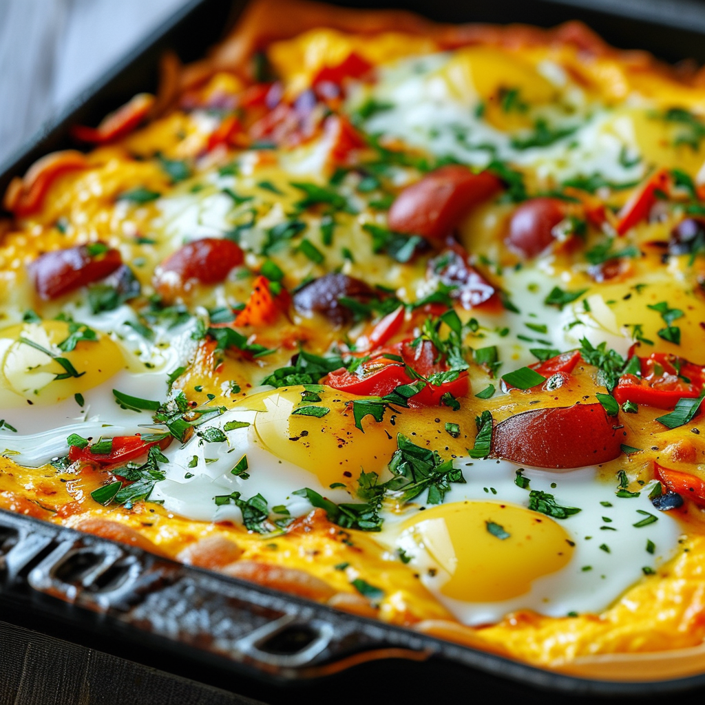 Easy Breakfast Ideas: Quick and Healthy Recipes 5 A baking dish filled with a delicious breakfast casserole