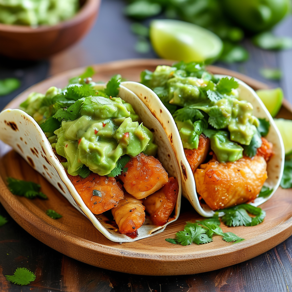 Healthy Easy Dinner Pescatarian Family With Toddler 3 Fish Tacos with Avocado Sauce