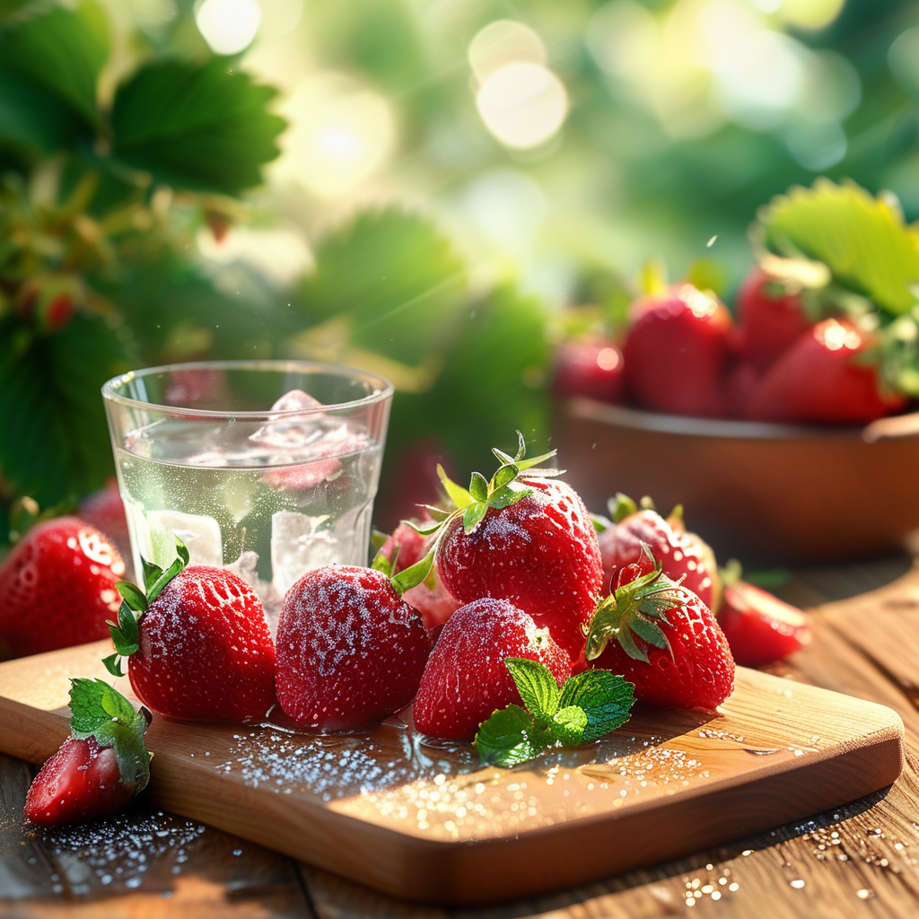 Easy Ninja Creami Recipes for Beginners 3 Strawberry Sorbet Preparation