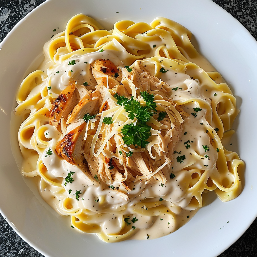 Pasta Rotisserie Chicken: Quick and Delicious Recipes 1 Creamy Chicken Alfredo Pasta
