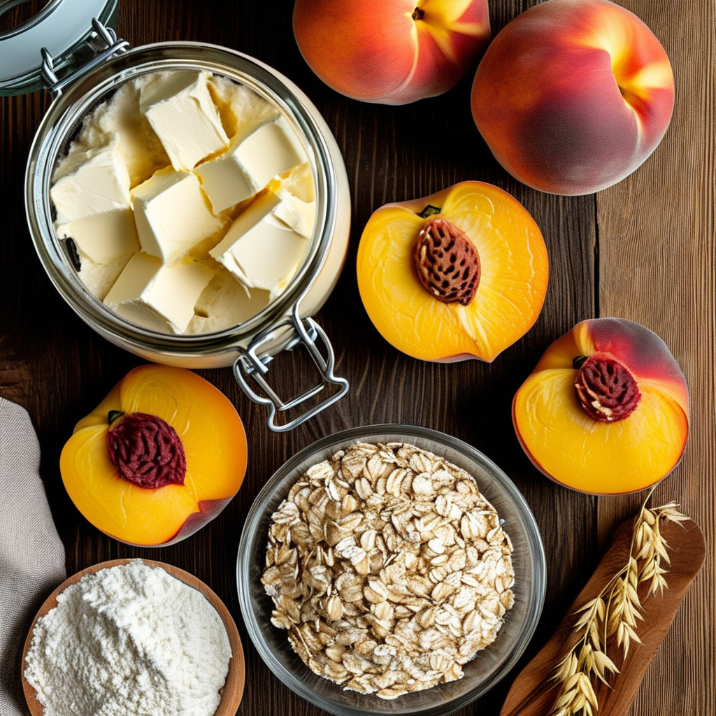 Peach Crisp with Canned Peaches 1 Ingredients Layout