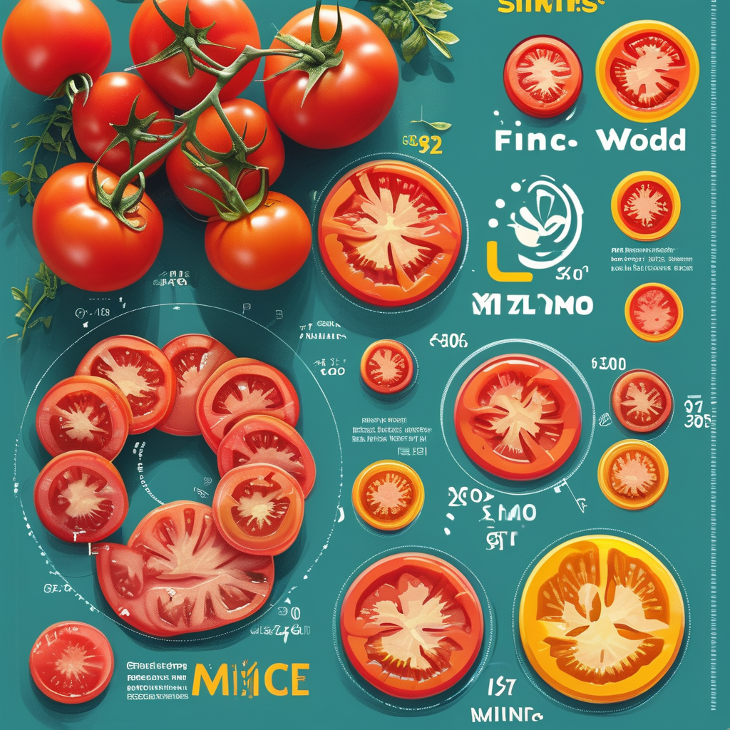 Sliced Tomatoes Calories: Nutritional Benefits & Cooking Tips 2 Nutritional Infographic of Sliced Tomatoes