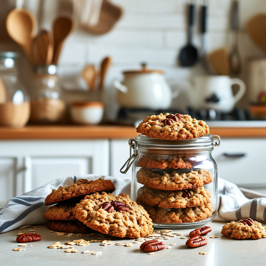 Oatmeal Pecan Cookies: The Ultimate Guide 5 Stored oatmeal pecan cookies in an airtight container