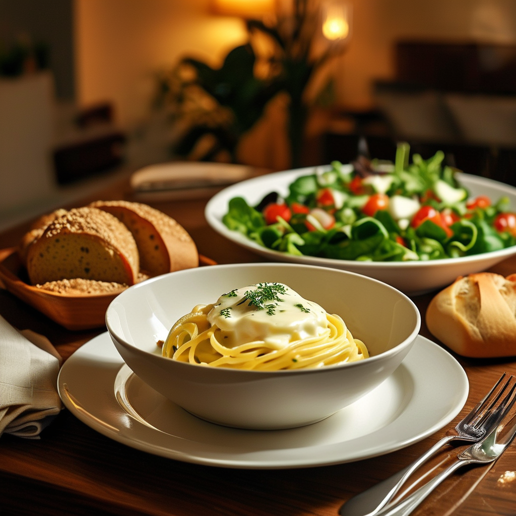 Baked Spaghetti with Cream Cheese 5 Serving Suggestion