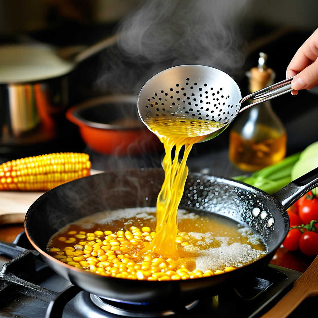 Corn Meal Gravy: A Southern Cooking Staple 2 A step-by-step visual of the cooking process: bringing water to a boil, whisking in cornmeal, and the gravy thickening in a saucepan.