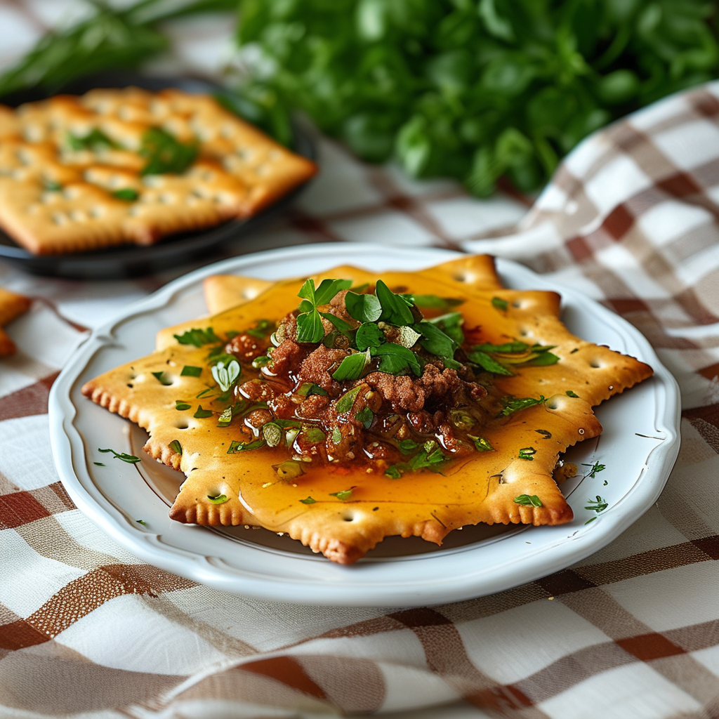 Corn Meal Gravy: A Southern Cooking Staple 3 A serving suggestion of corn meal gravy on flaky biscuits, garnished with fresh herbs.