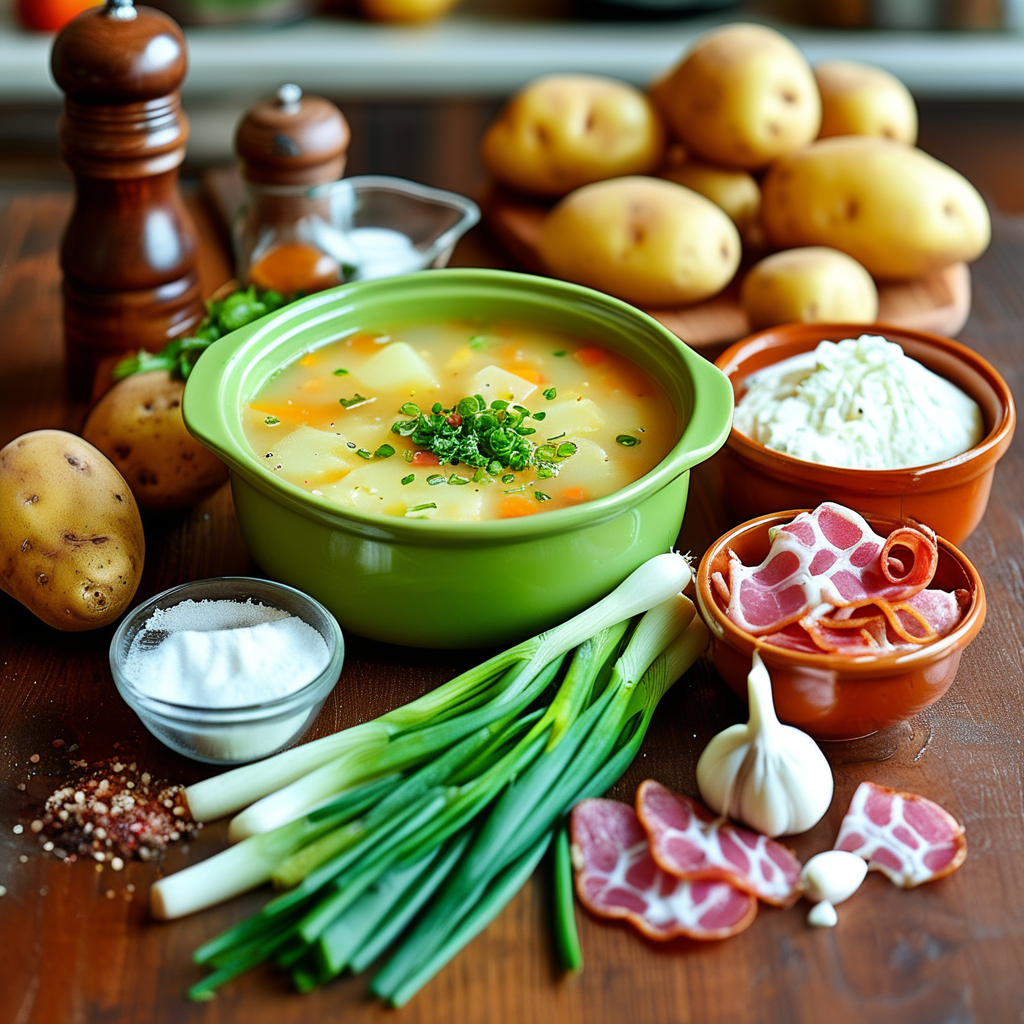 Crock-Pot Potato Soup 1 Ingredients Layout