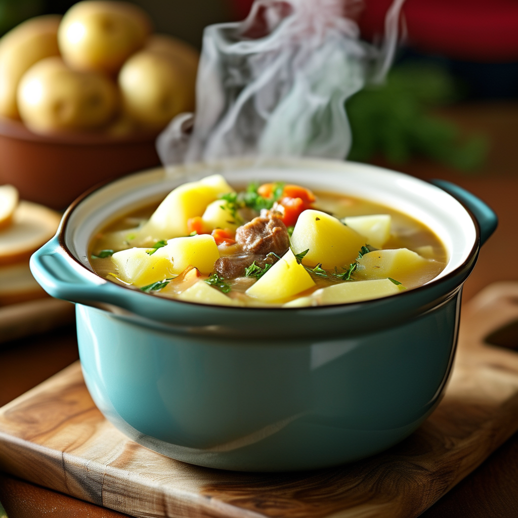 Crock-Pot Potato Soup 3 Cooking Process