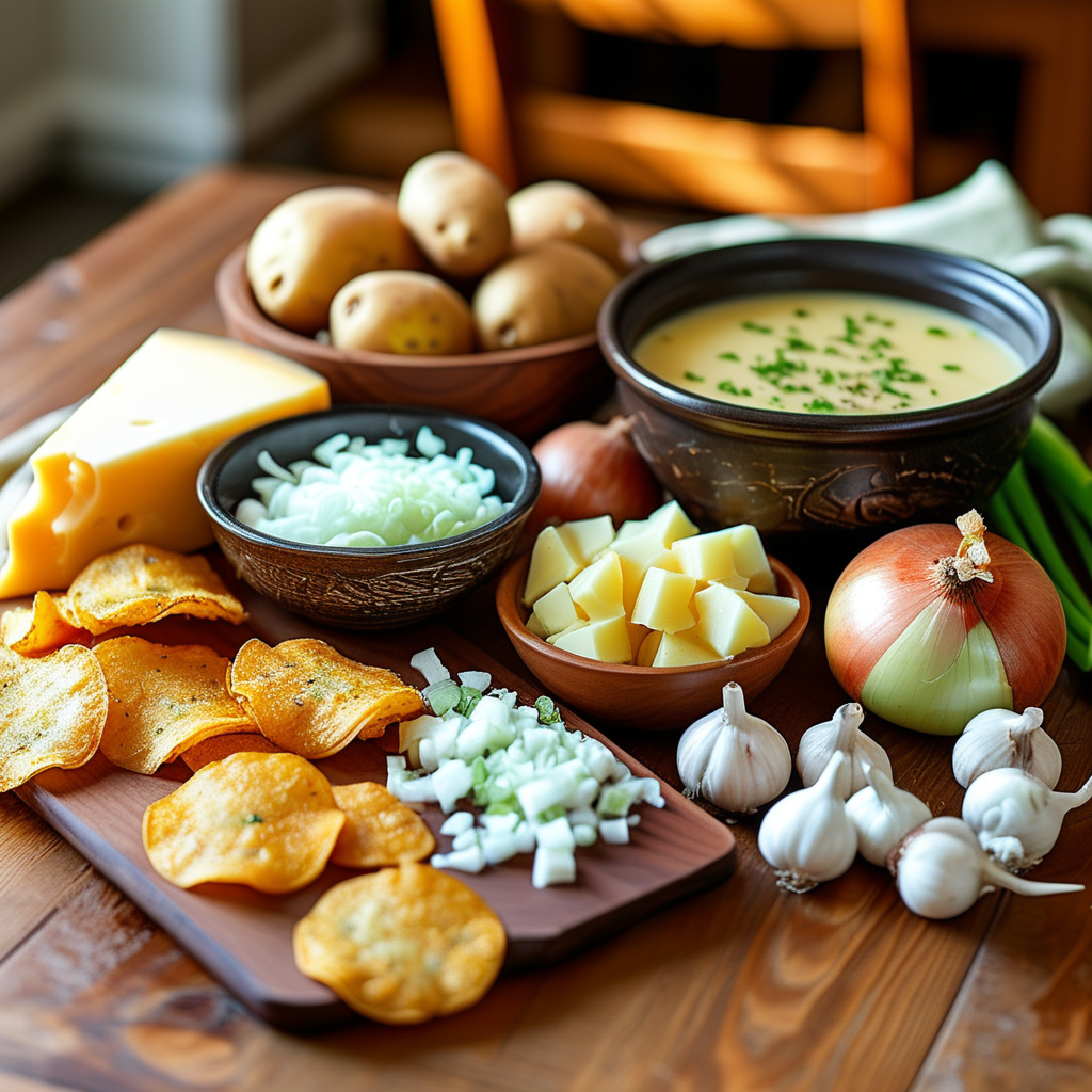 Crock Pot Potato Cheese Soup with Frozen County Style Hashbrown Potatoes 1 Ingredients Layout