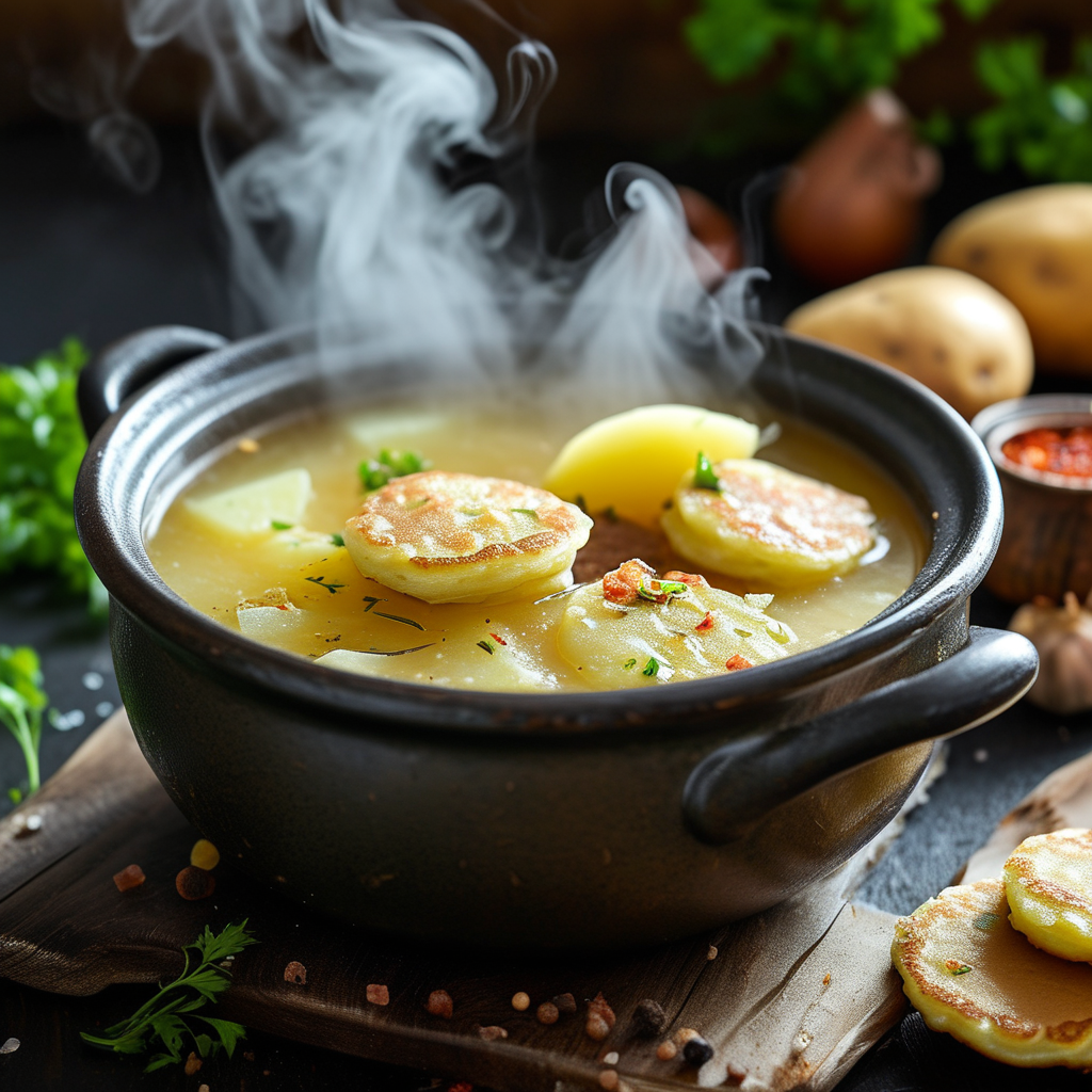 Easy Crockpot Potato Soup with Hash Browns 2 Crockpot Preparation
