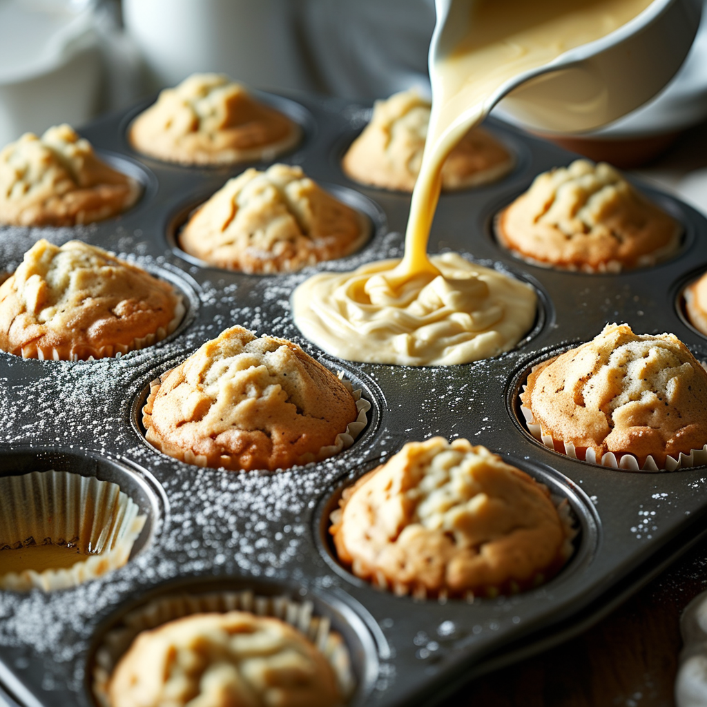 Muffin Recipe Using Sour Cream 3 Filled muffin tin