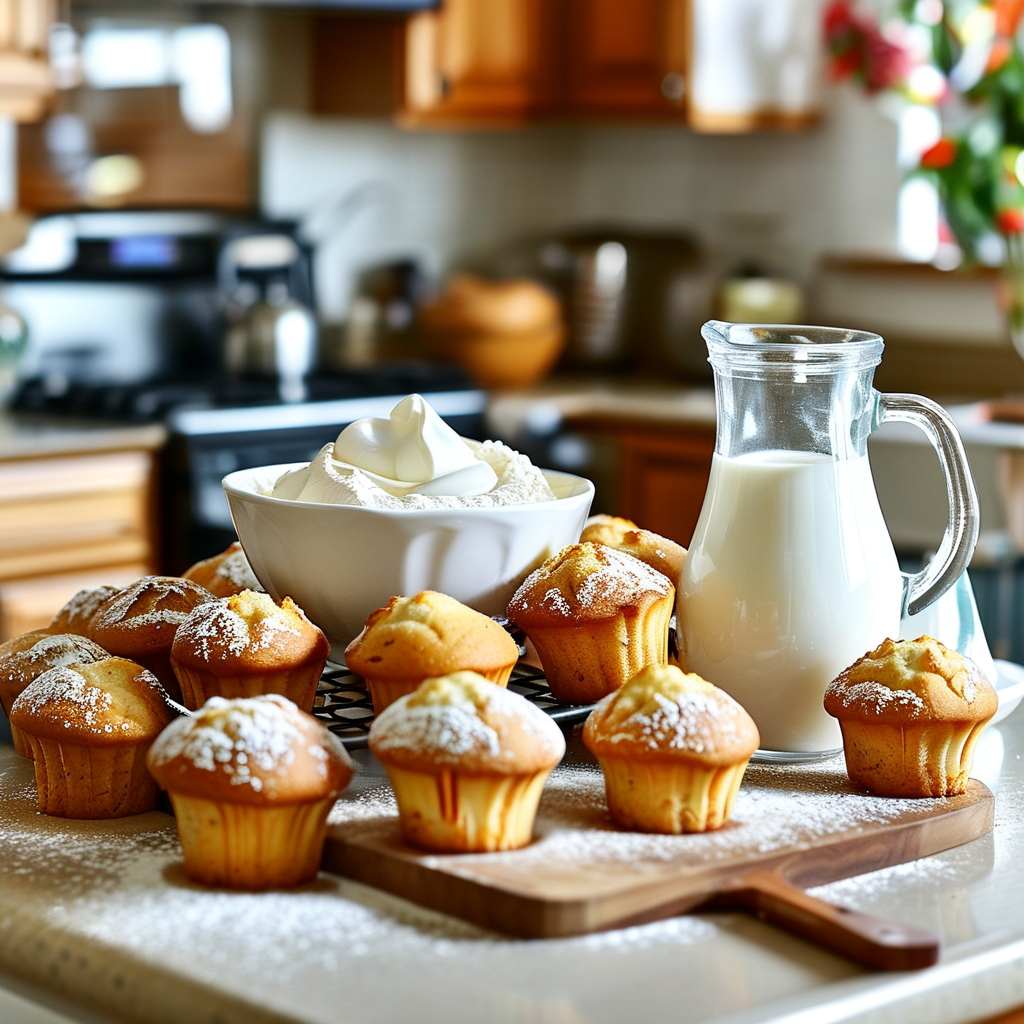 Sour Cream Muffins Recipes: Moist and Flavorful Treats 2 Ingredients for Sour Cream Muffins