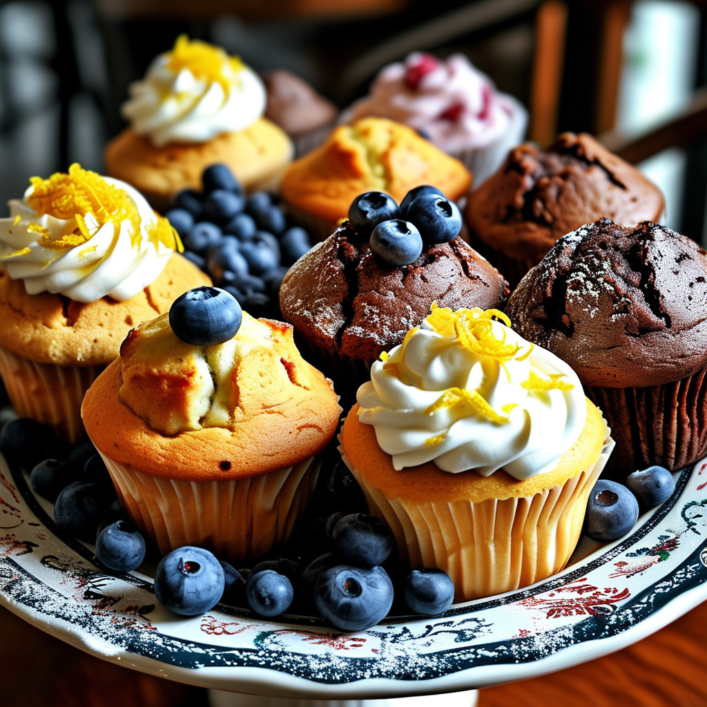 Sour Cream Muffins Recipes: Moist and Flavorful Treats 5 Variety of Sour Cream Muffins