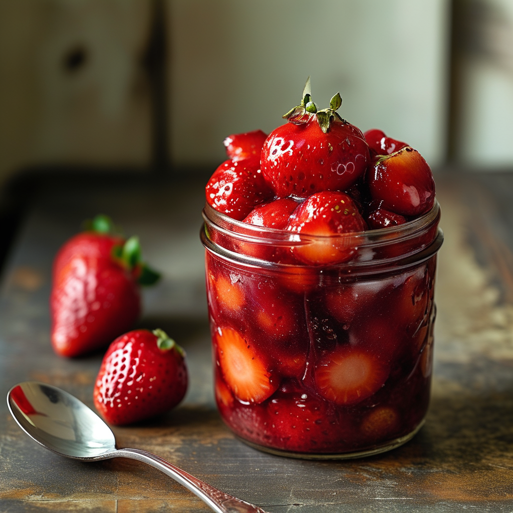 Strawberry Fruit Filling 4 Cooled strawberry fruit filling